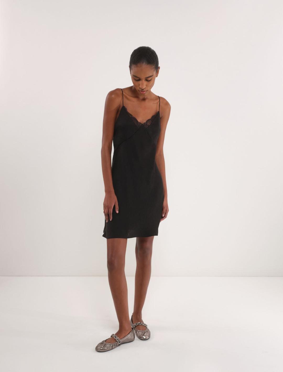 Slip dress in twill crinckle | Marella Slip dress in twill crinckle | Marella