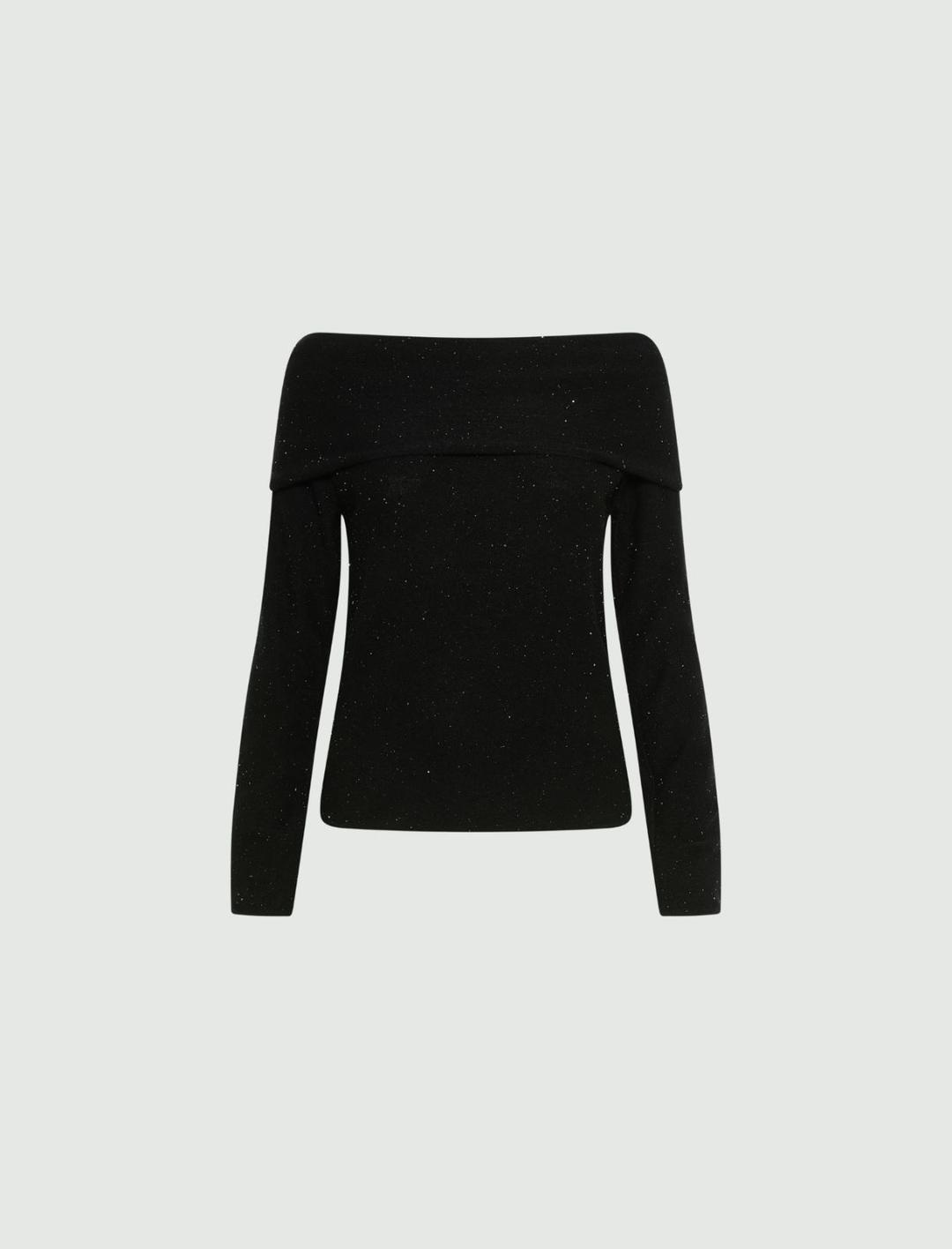 Maglia con collo ad anello e micro paillette | Marella Maglia con collo ad anello e micro paillette | Marella