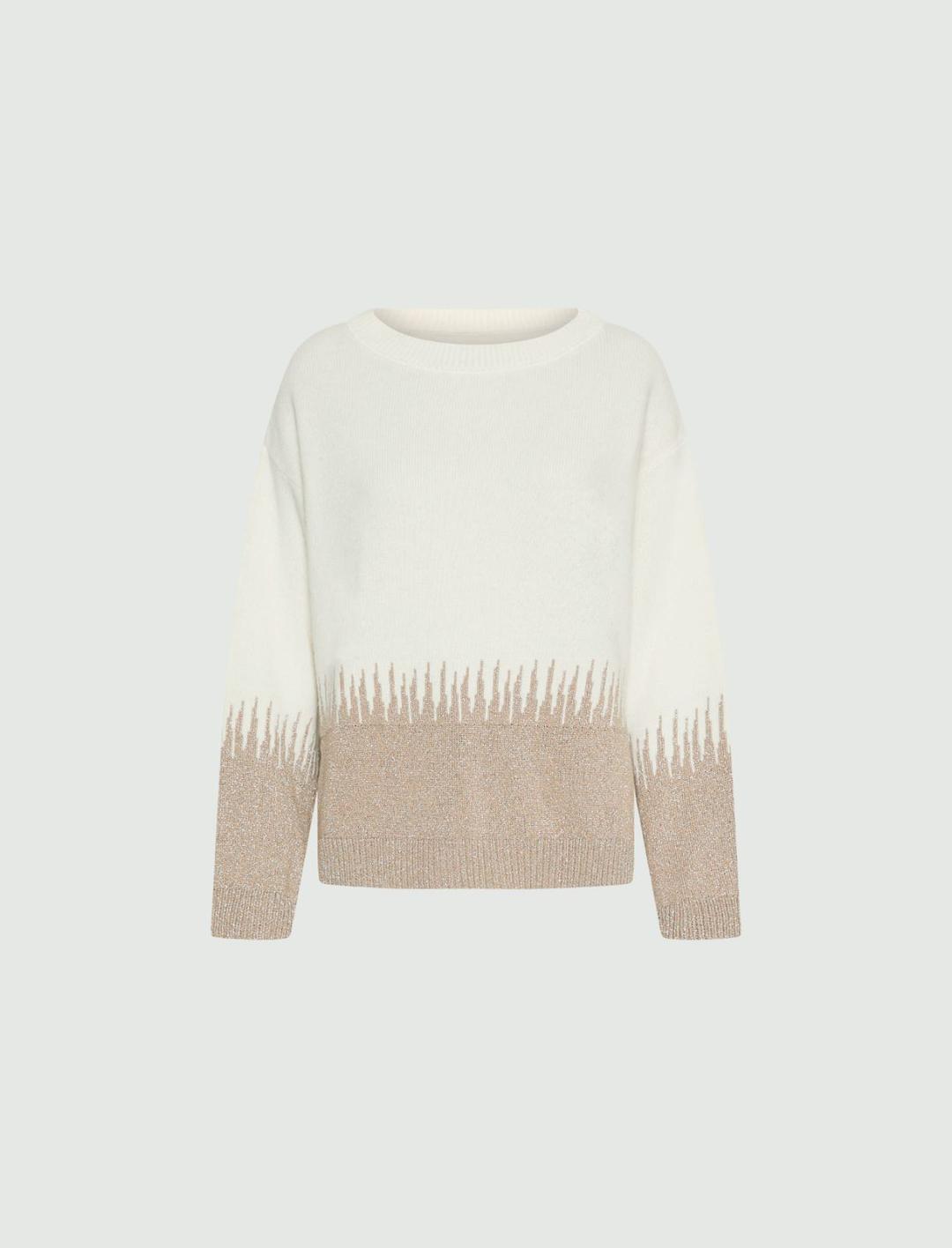 Maglia in misto cashmere con intarsio | Marella Maglia in misto cashmere con intarsio | Marella