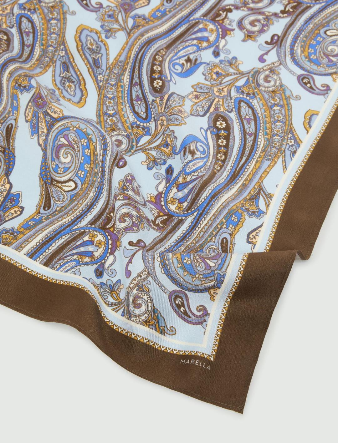 Foulard in seta stampa paisley | Marella Foulard in seta stampa paisley | Marella