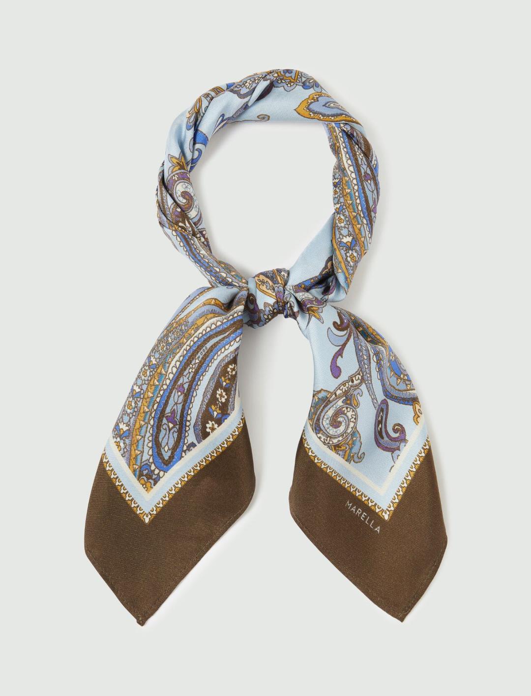 Foulard in seta stampa paisley | Marella Foulard in seta stampa paisley | Marella