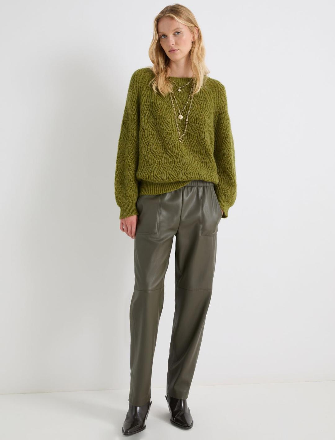 Pantalone carrot in jersey spalmato | Marella Pantalone carrot in jersey spalmato | Marella