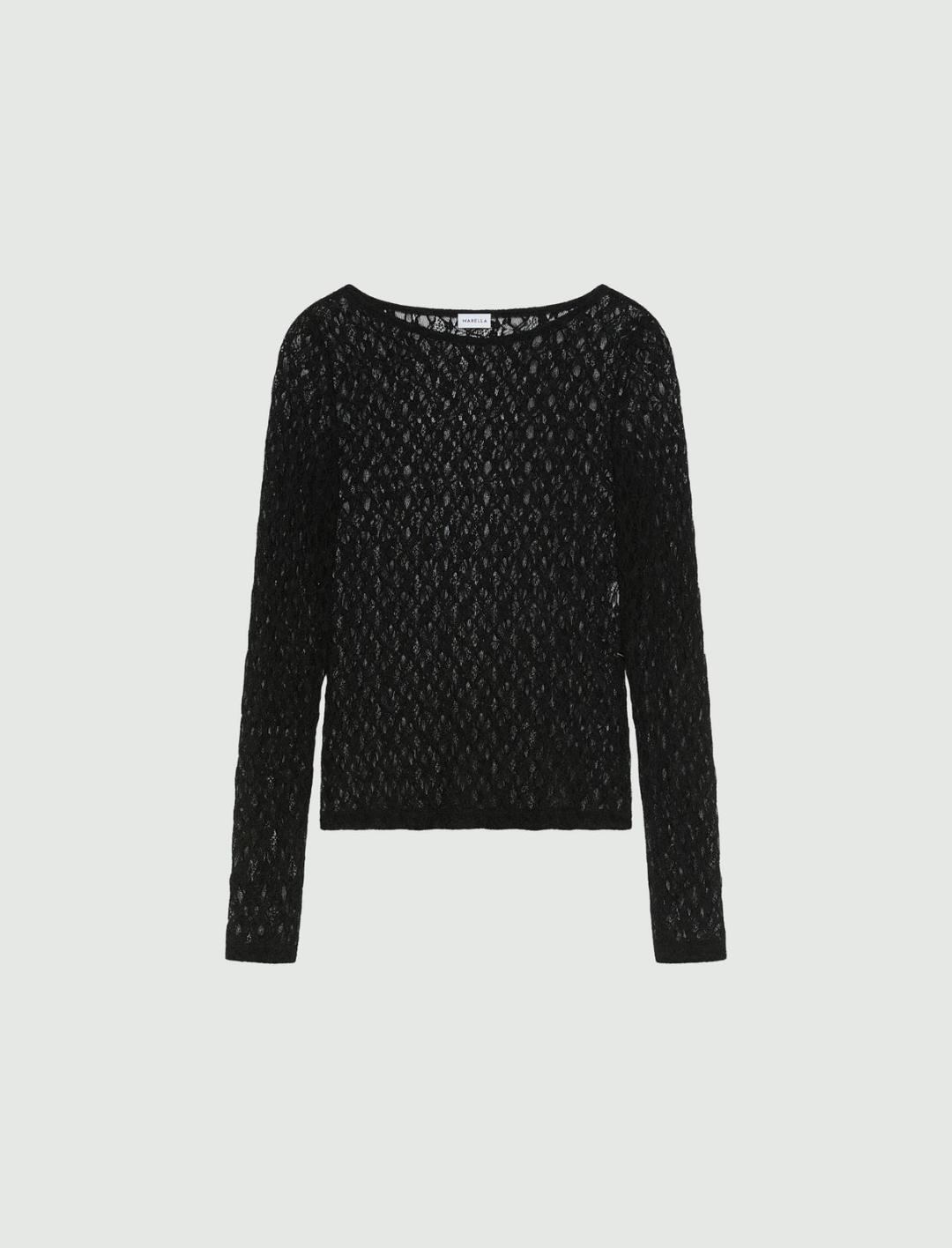 T-shirt in pizzo stretch | Marella T-shirt in pizzo stretch | Marella