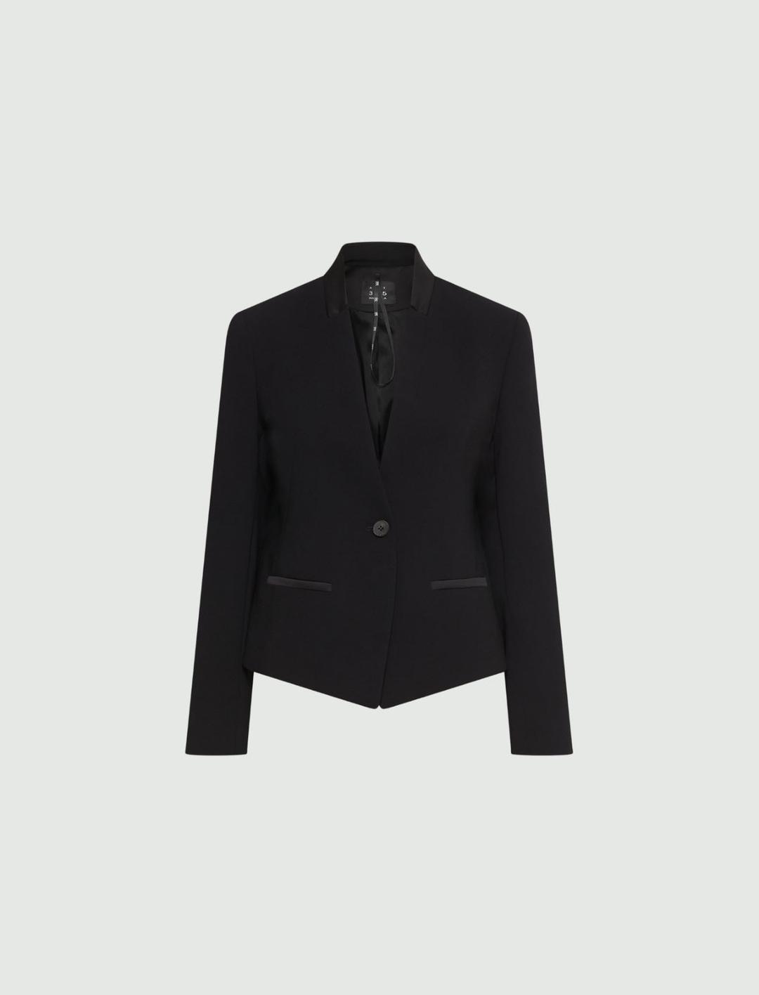 Blazer corto in envers satin | Marella Blazer corto in envers satin - 1 | Marella