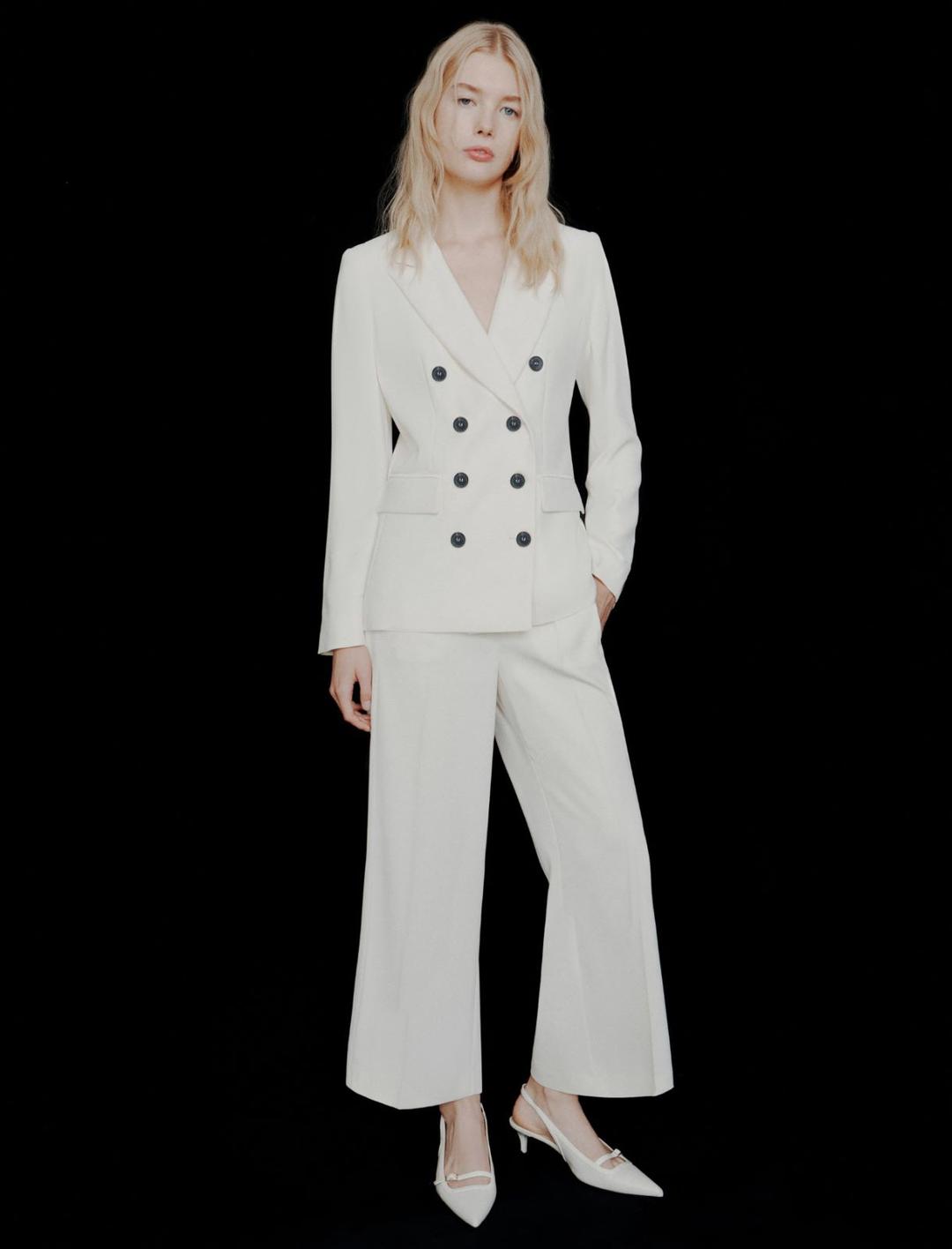 Blazer doppiopetto in envers satin | Marella Blazer doppiopetto in envers satin - 2 | Marella