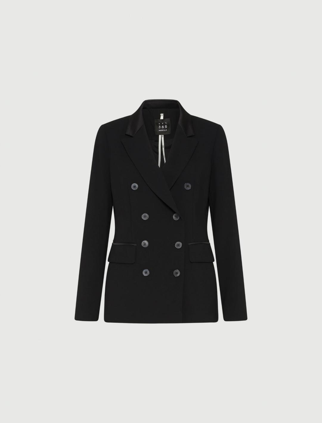 Blazer doppiopetto in envers satin | Marella Blazer doppiopetto in envers satin - 1 | Marella