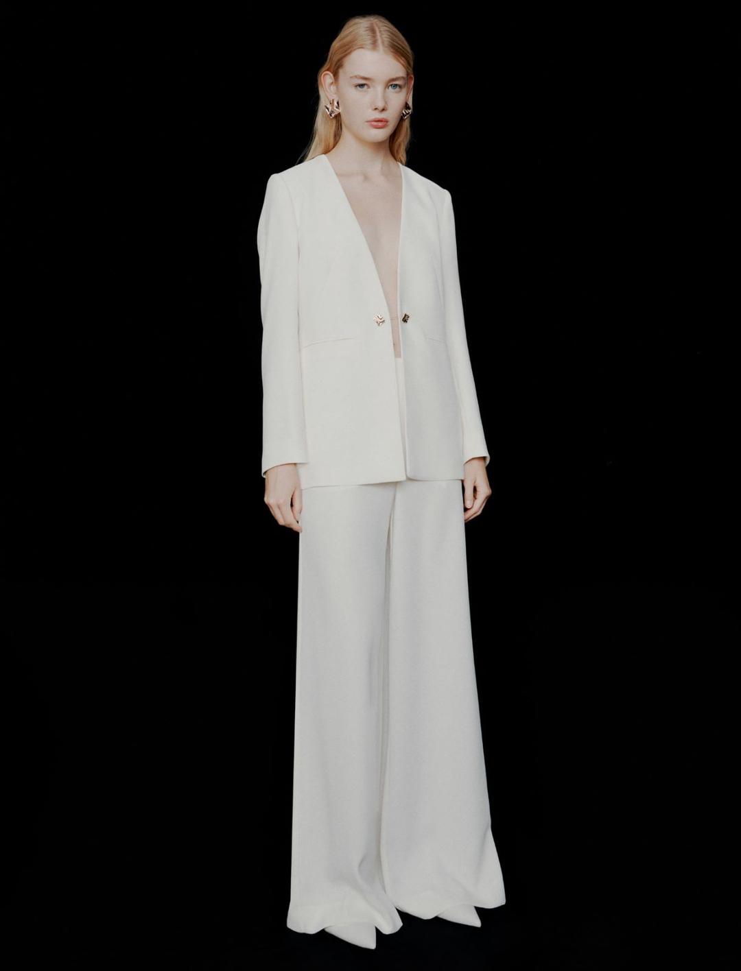 Blazer senza collo in envers satin | Marella Blazer senza collo in envers satin - 2 | Marella