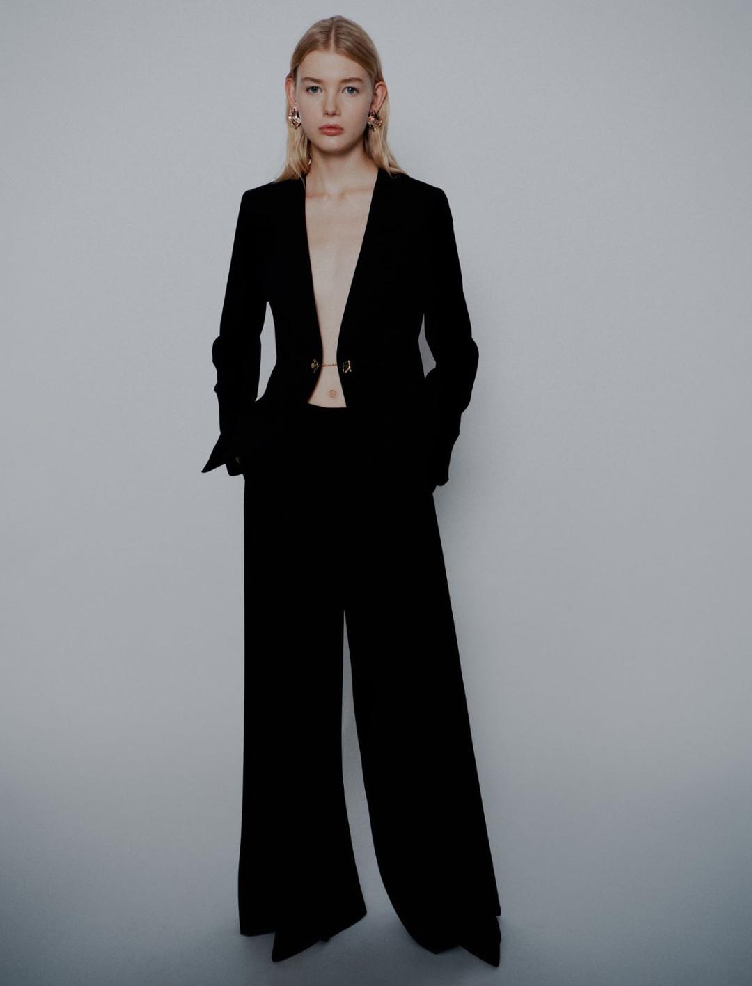 Blazer senza collo in envers satin | Marella Blazer senza collo in envers satin | Marella