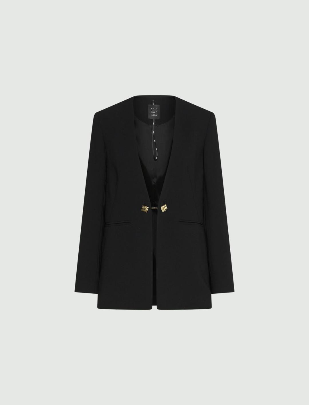 Blazer senza collo in envers satin | Marella Blazer senza collo in envers satin | Marella