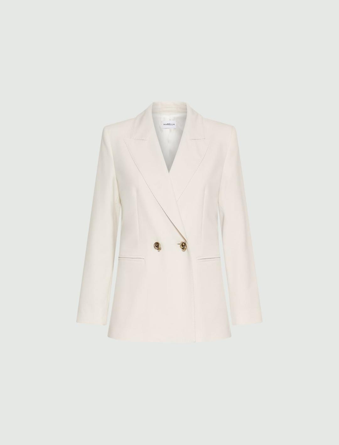 Blazer doppiopetto in tela stretch | Marella Blazer doppiopetto in tela stretch | Marella