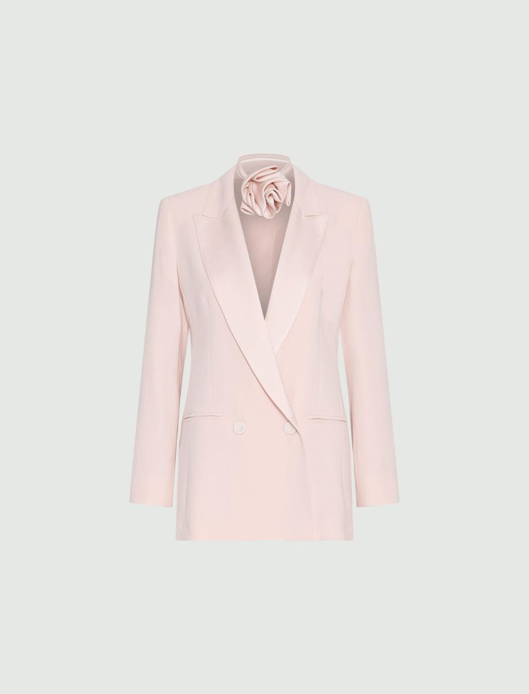 Blazer in envers satin con cintura | Marella Blazer in envers satin con cintura - 1 | Marella