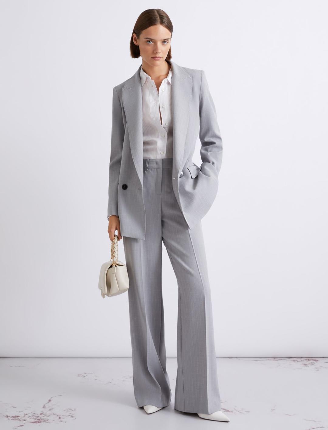 Blazer in tela stretch effetto malfilé | Marella Blazer in tela stretch effetto malfilé - 2 | Marella