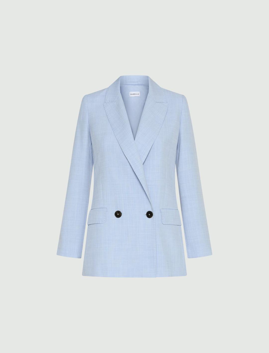Blazer in tela stretch effetto malfilé | Marella Blazer in tela stretch effetto malfilé - 1 | Marella