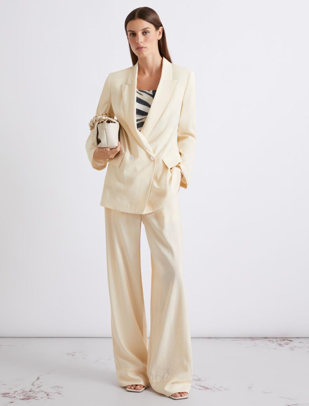 Blazer doppiopetto in tela | Marella Blazer doppiopetto in tela - 2 | Marella