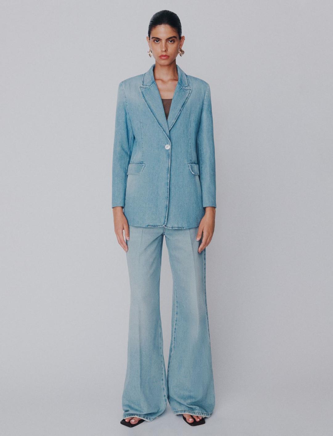 Blazer in denim chiaro | Marella Blazer in denim chiaro - 2 | Marella