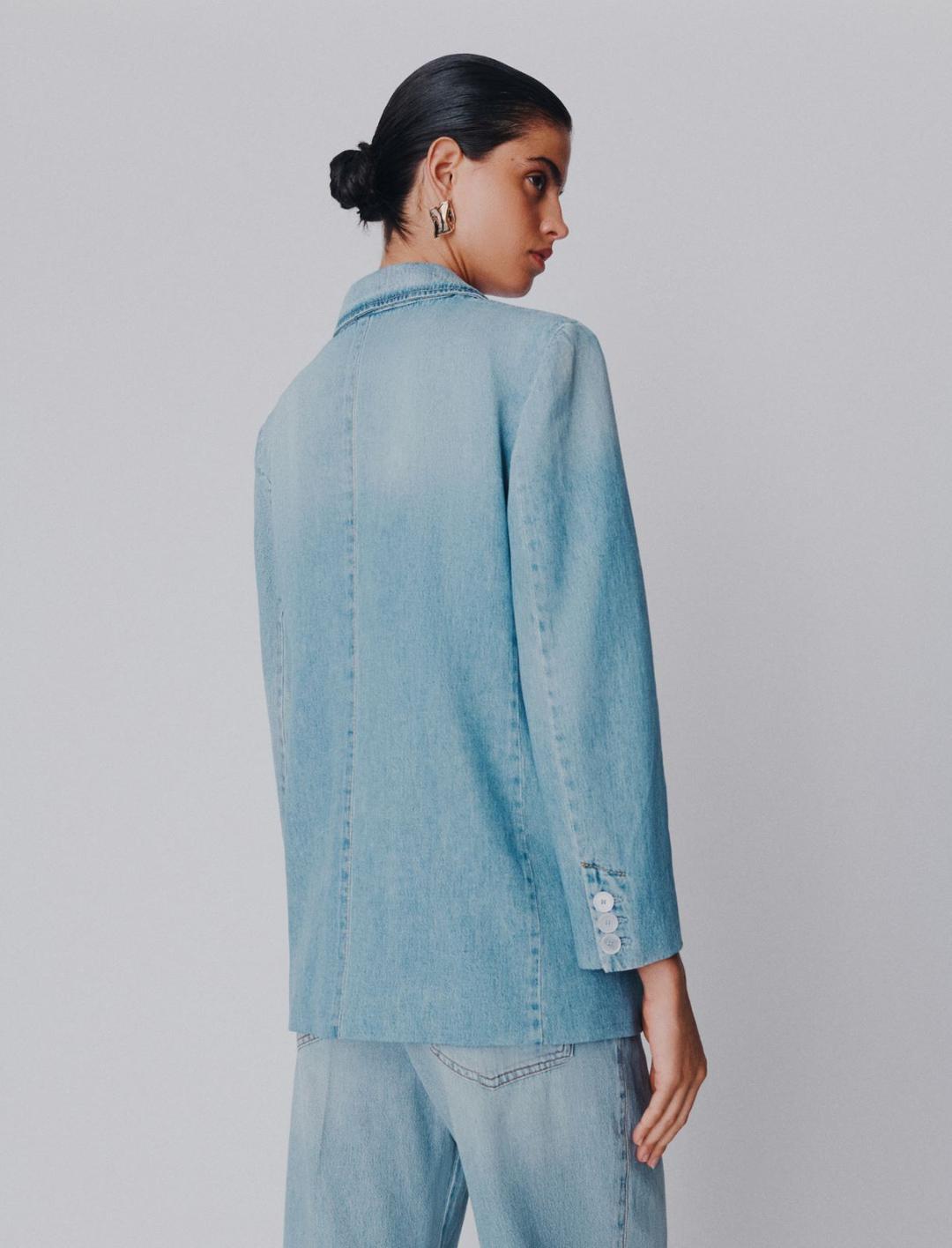 Blazer in denim chiaro | Marella Blazer in denim chiaro - 1 | Marella