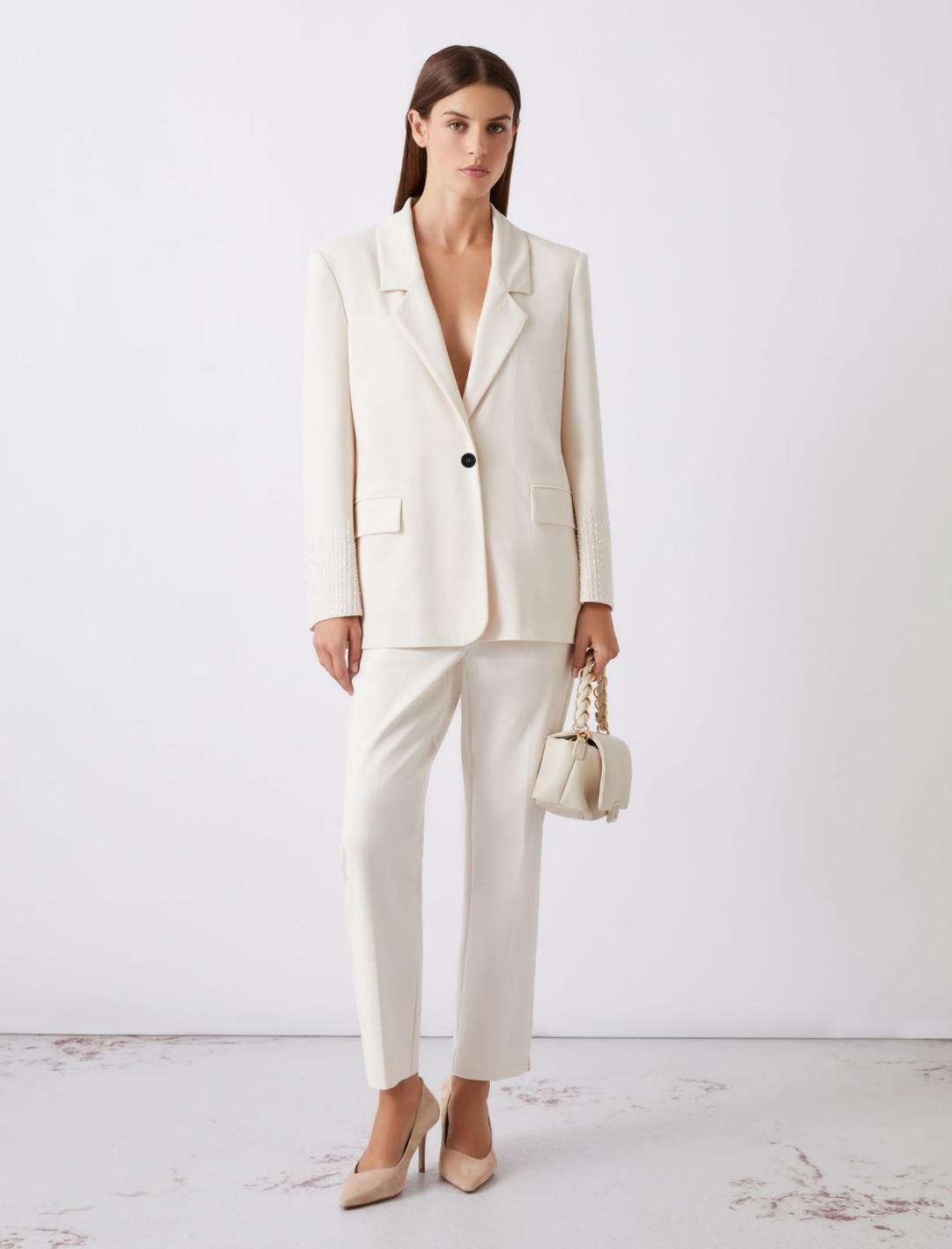 Blazer dritto in tela stretch | Marella Blazer dritto in tela stretch - 2 | Marella