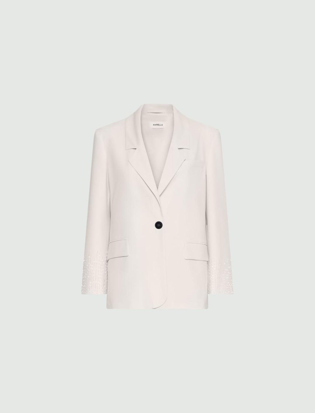 Blazer dritto in tela stretch | Marella Blazer dritto in tela stretch - 1 | Marella