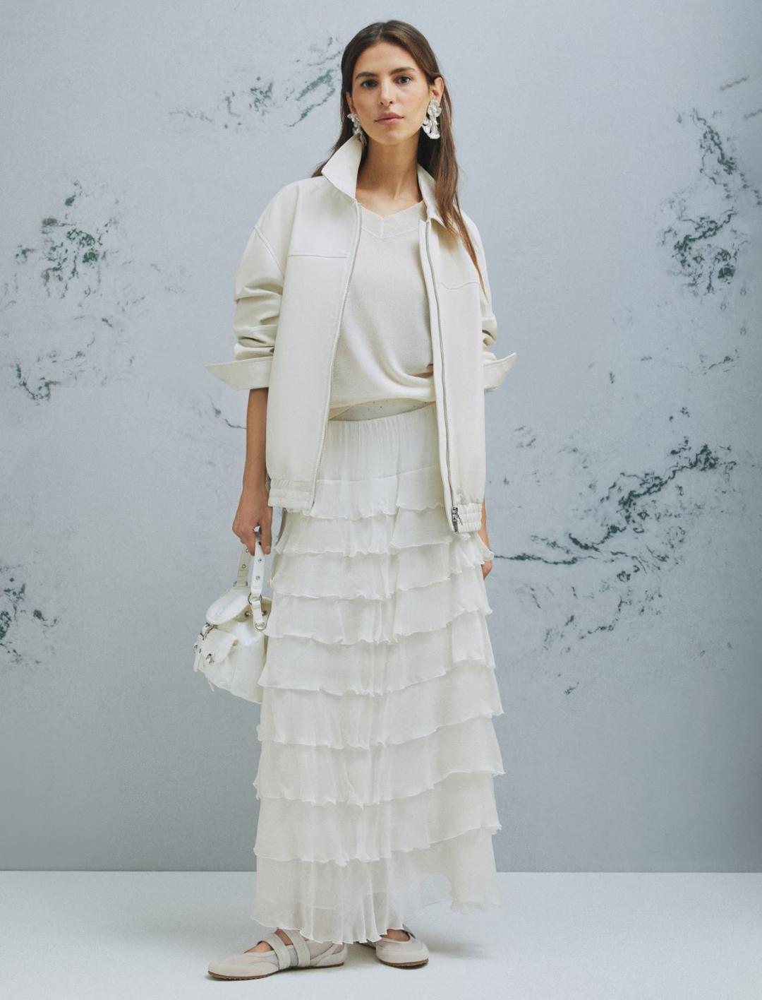 Gonna in creponne con balze | Marella Gonna in creponne con balze - 2 | Marella