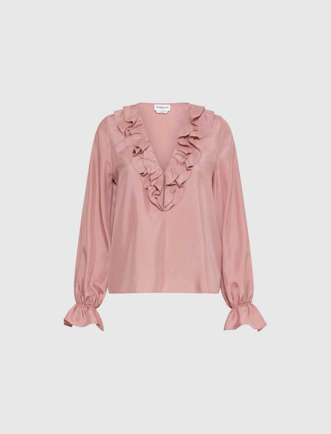 Blusa in seta con rouche | Marella Blusa in seta con rouche - 1 | Marella