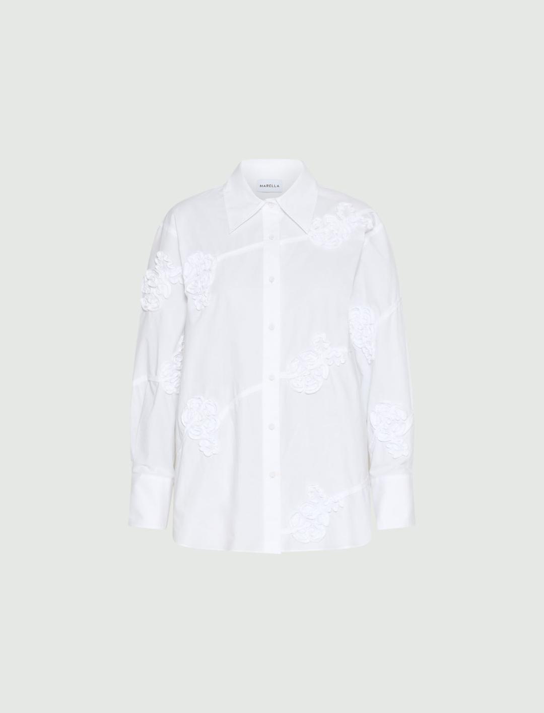 Camicia in popeline ricamato | Marella Camicia in popeline ricamato - 1 | Marella