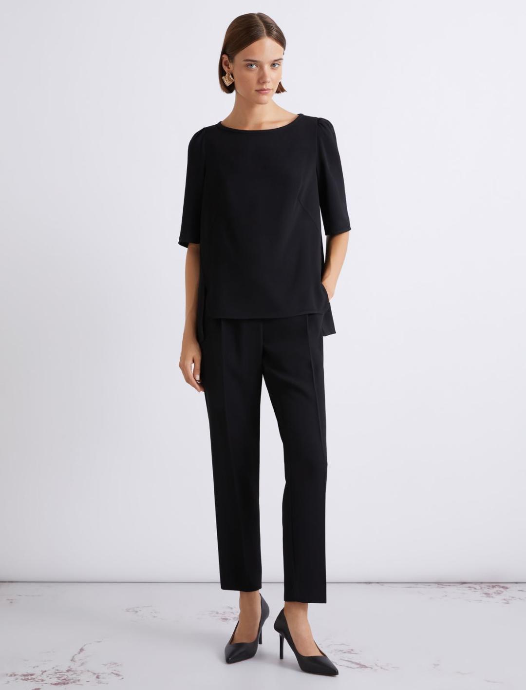 Blusa in envers satin con manica corta | Marella Blusa in envers satin con manica corta - 2 | Marella