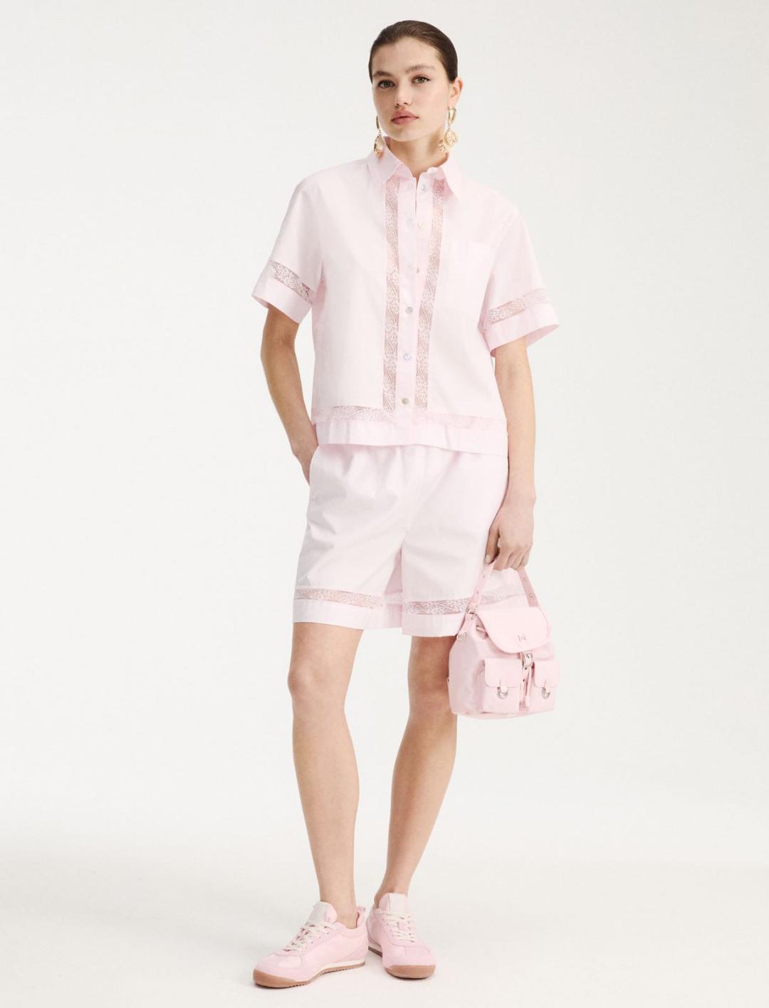 Camicia in popeline con pizzo | Marella Camicia in popeline con pizzo - 2 | Marella