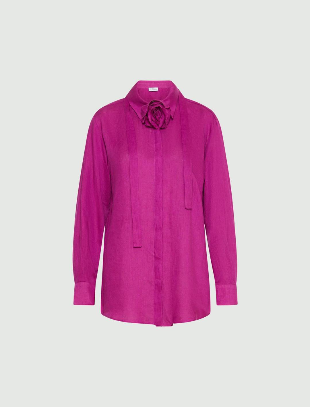 Camicia in puro lino con sciarpina | Marella Camicia in puro lino con sciarpina - 1 | Marella