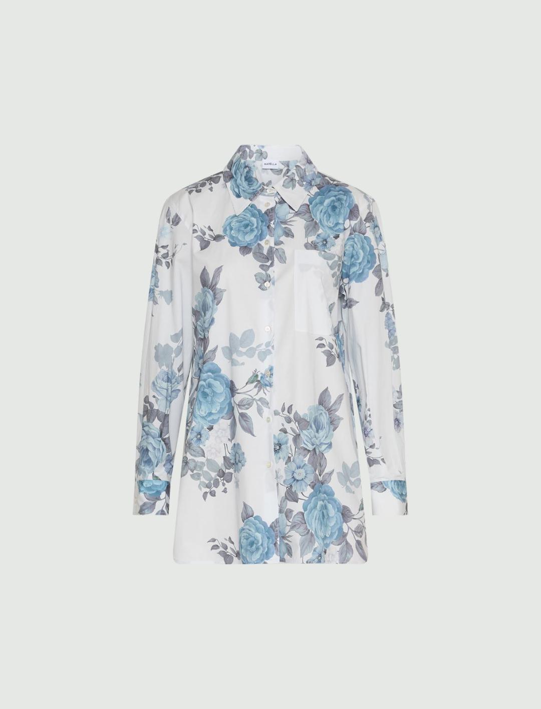 Camicia oversize in popeline stretch | Marella Camicia oversize in popeline stretch - 1 | Marella