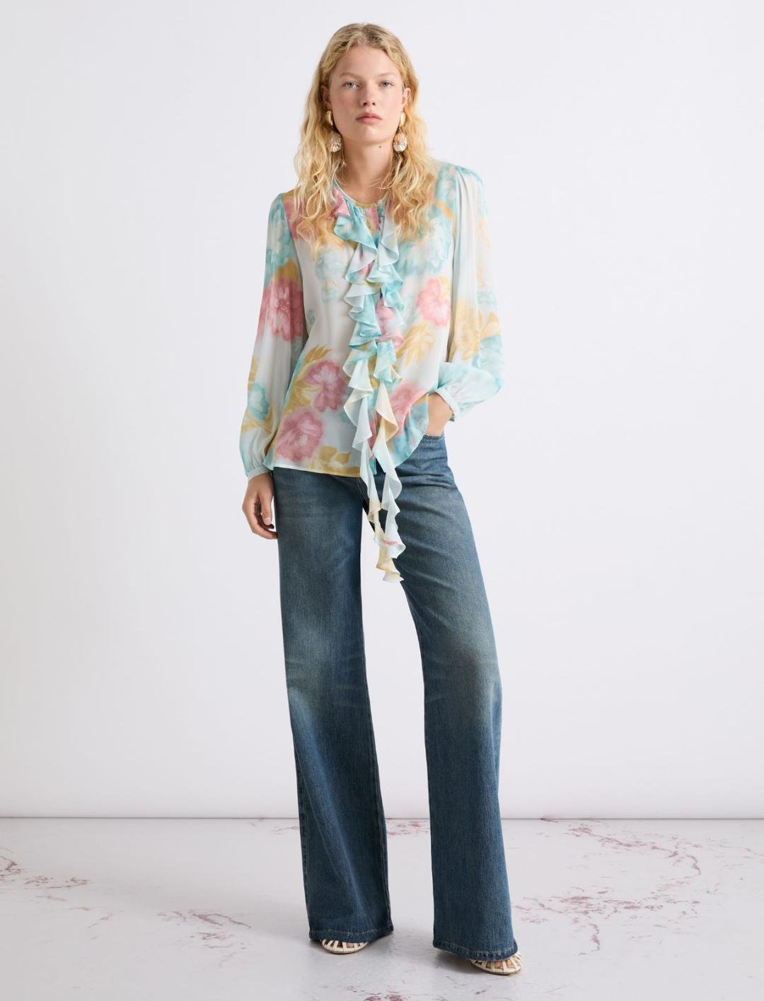 Camicia in georgette con rouche | Marella Camicia in georgette con rouche - 2 | Marella