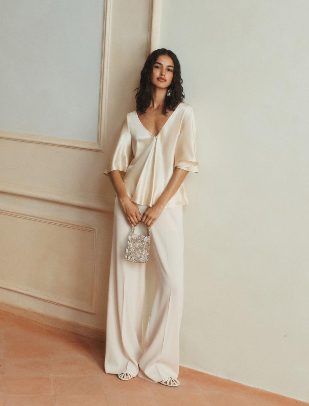 Blusa in raso di seta | Marella Blusa in raso di seta - 2 | Marella