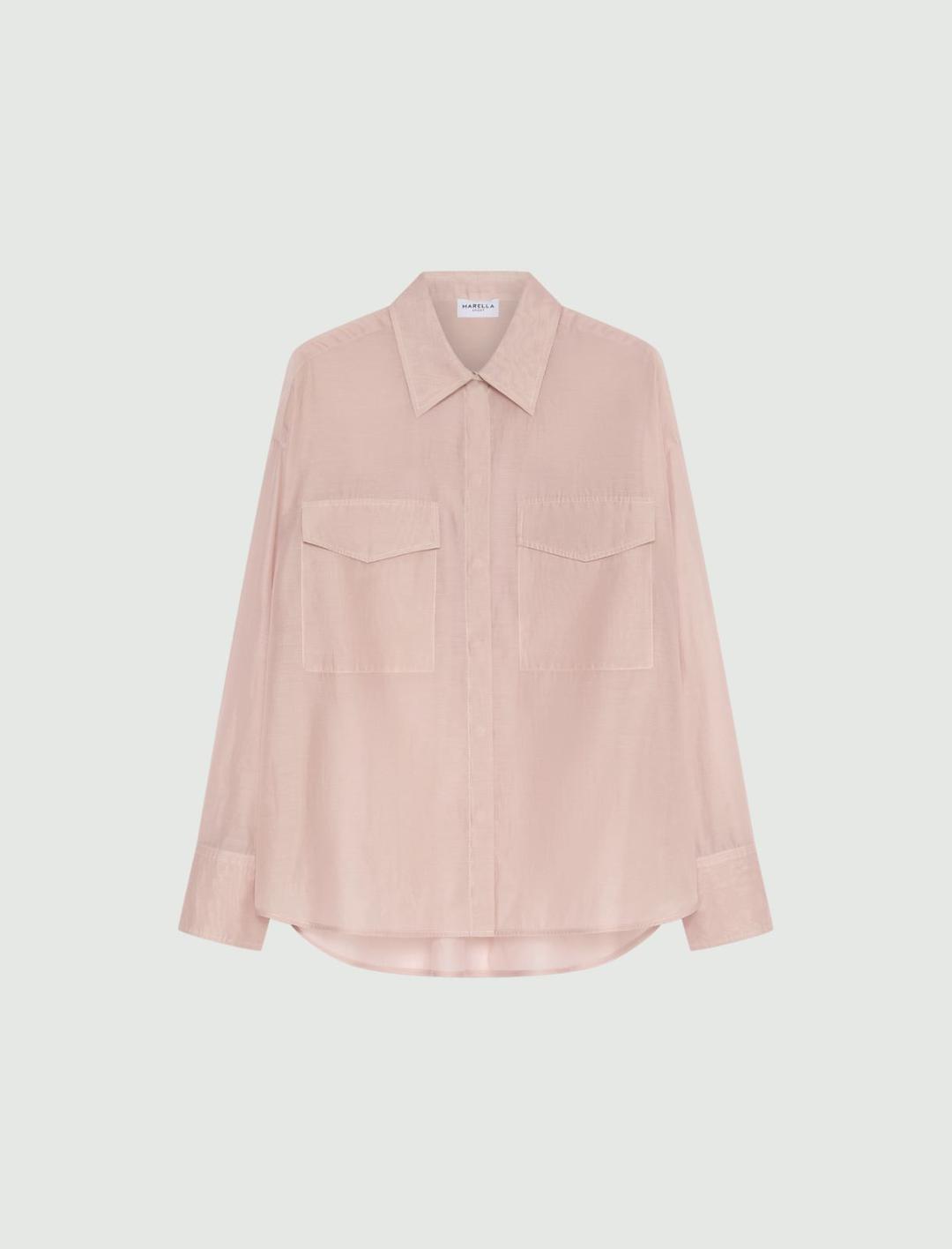 Camicia in voile di cotone e seta | Marella Camicia in voile di cotone e seta - 1 | Marella