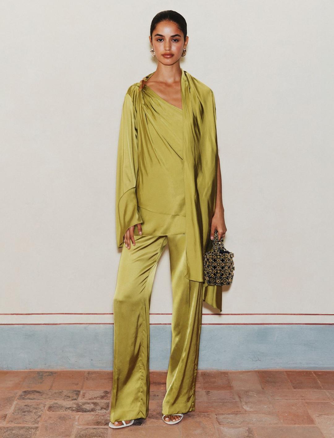 Pantalone ampio in raso stretch | Marella Pantalone ampio in raso stretch - 2 | Marella