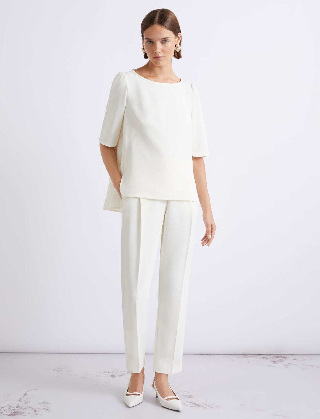 Pantalone chino in envers satin | Marella Pantalone chino in envers satin - 2 | Marella