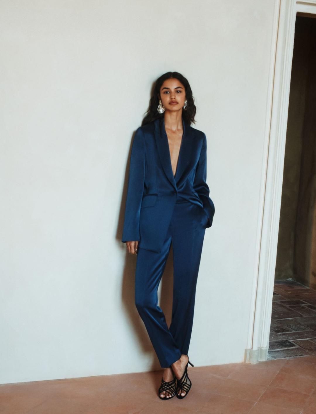 Chino in envers satin | Marella Chino in envers satin - 2 | Marella