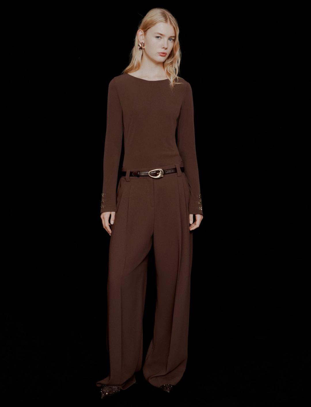 Pantalone dritto in envers satin | Marella Pantalone dritto in envers satin - 2 | Marella