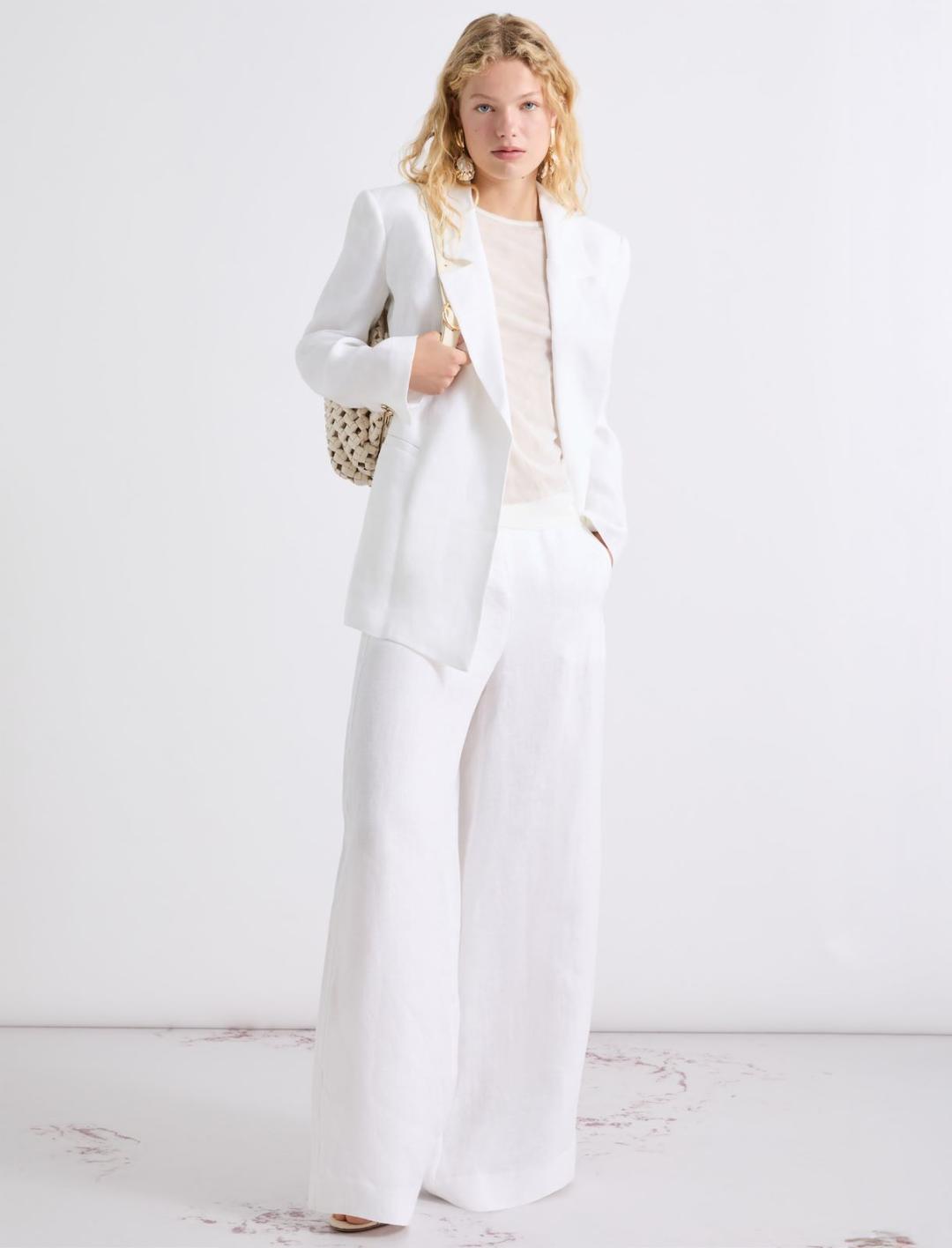 Pantalone wide leg in lino | Marella Pantalone wide leg in lino - 2 | Marella