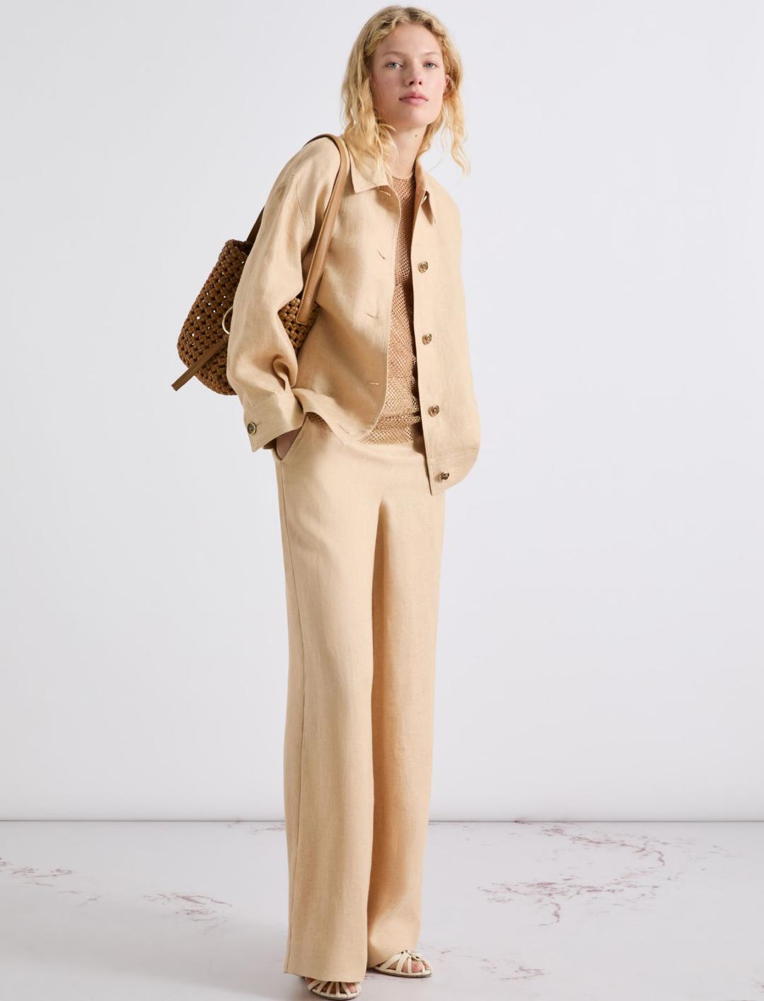 Pantalone wide leg in lino | Marella Pantalone wide leg in lino - 2 | Marella