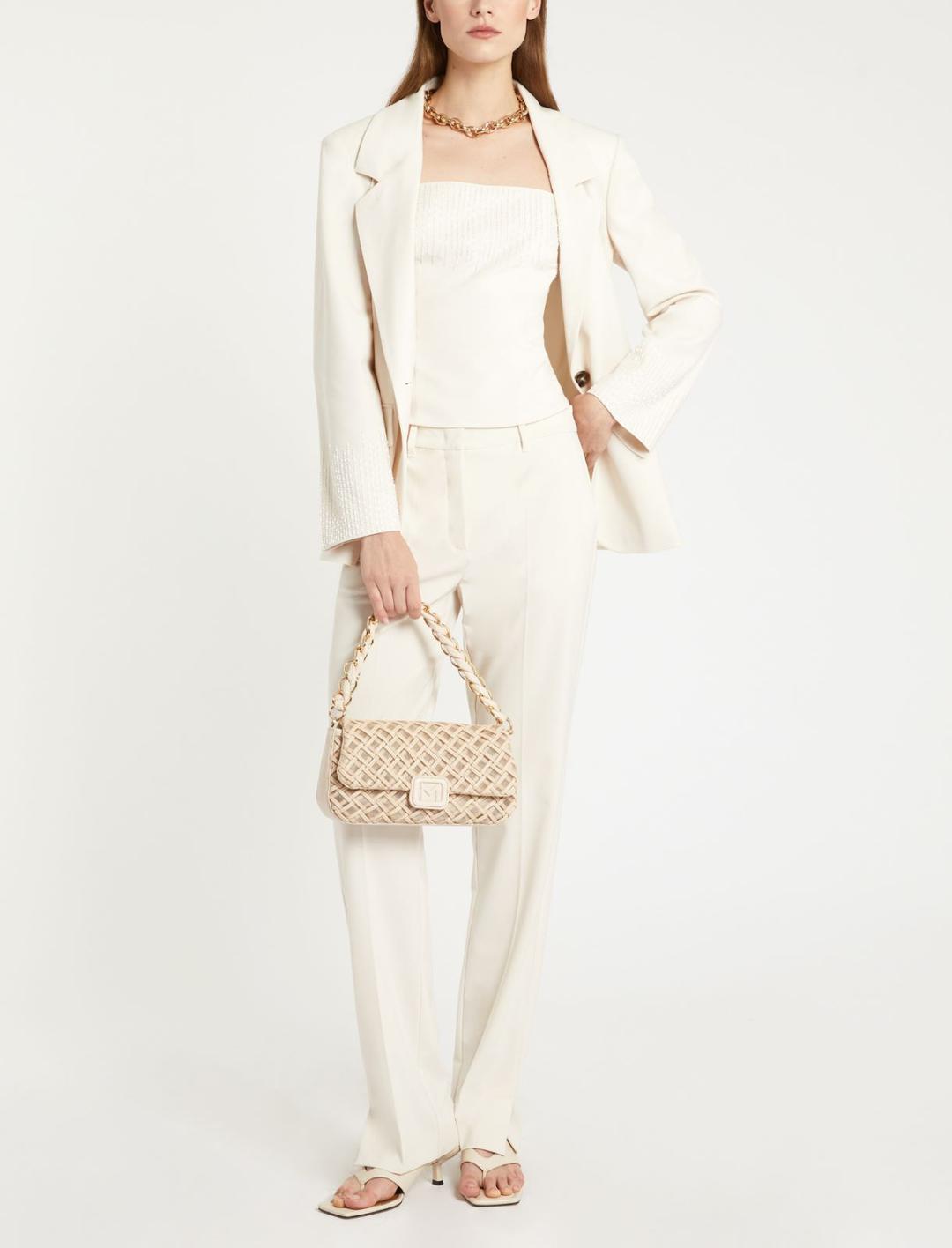 Pantalone mini flare in tela stretch | Marella Pantalone mini flare in tela stretch - 1 | Marella