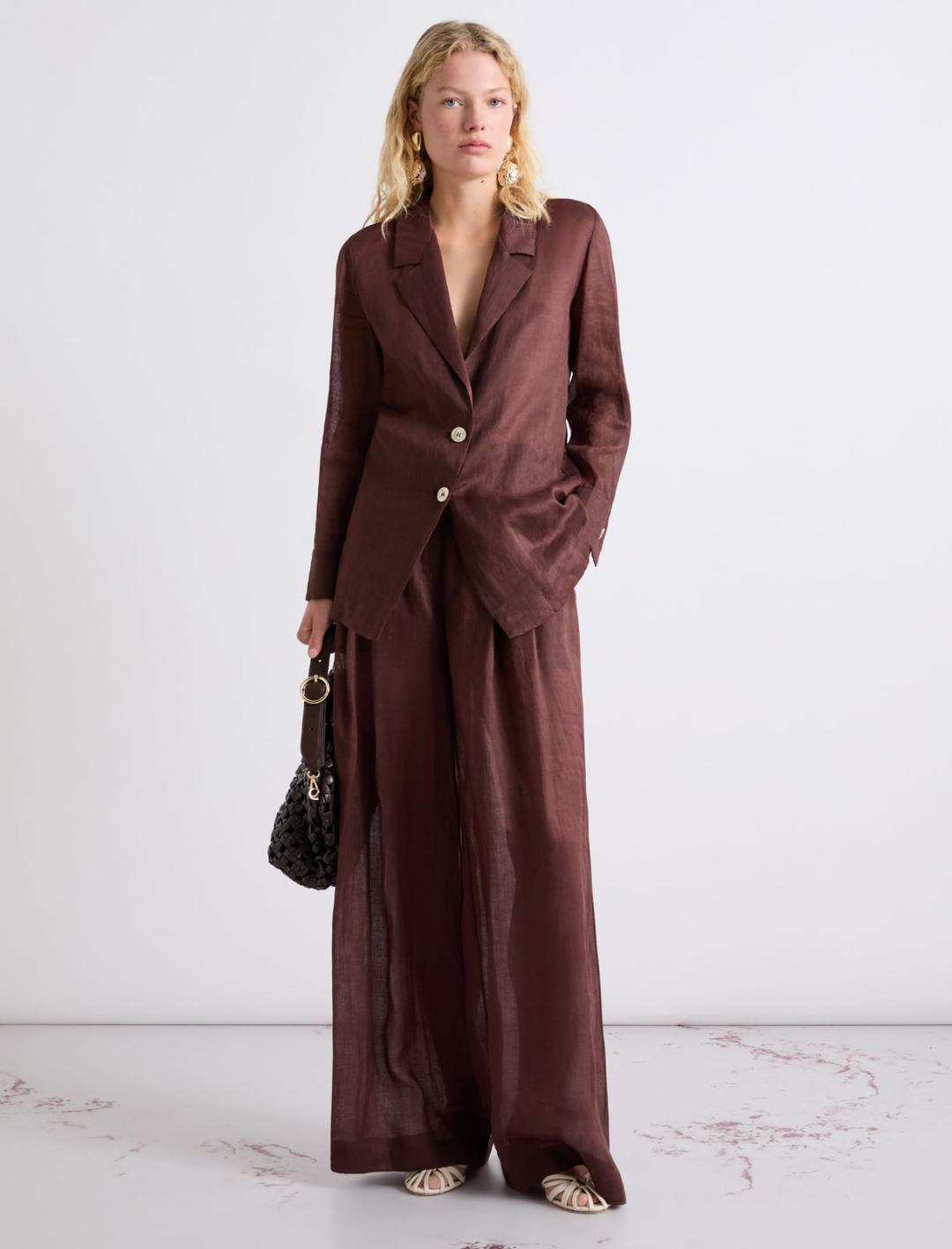 Pantalone wide leg in ramié | Marella Pantalone wide leg in ramié - 2 | Marella