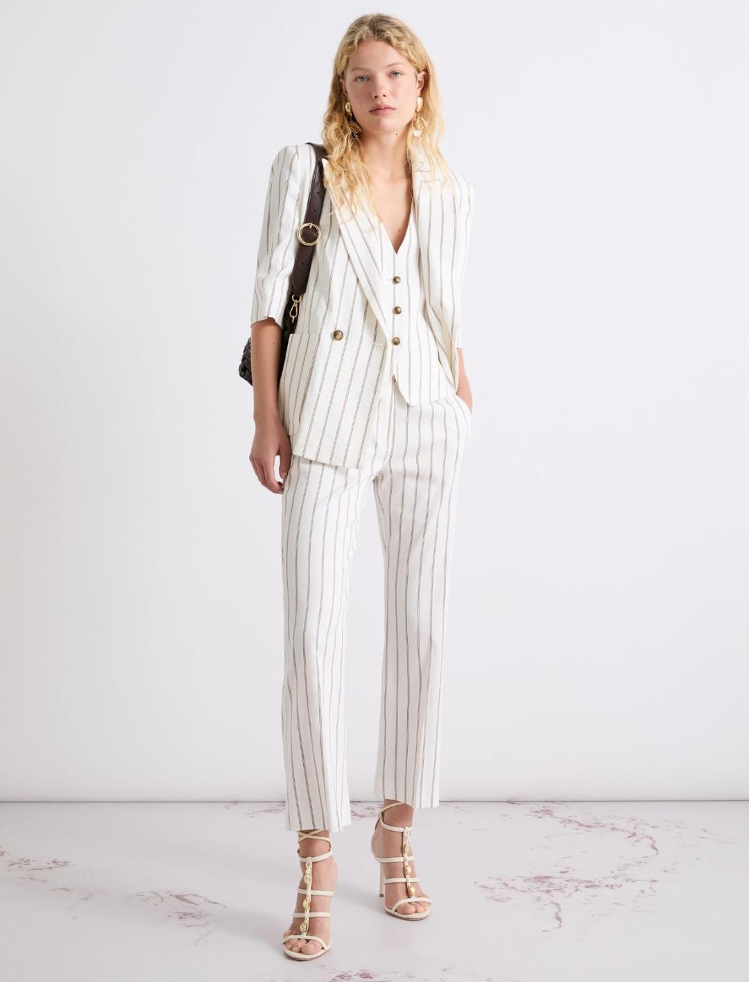 Pantalone flare in lino e cotone | Marella Pantalone flare in lino e cotone - 2 | Marella