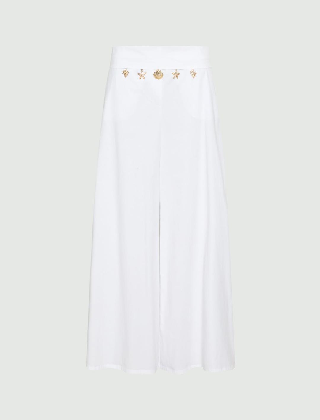 Pantalone wide leg in popeline | Marella Pantalone wide leg in popeline - 1 | Marella
