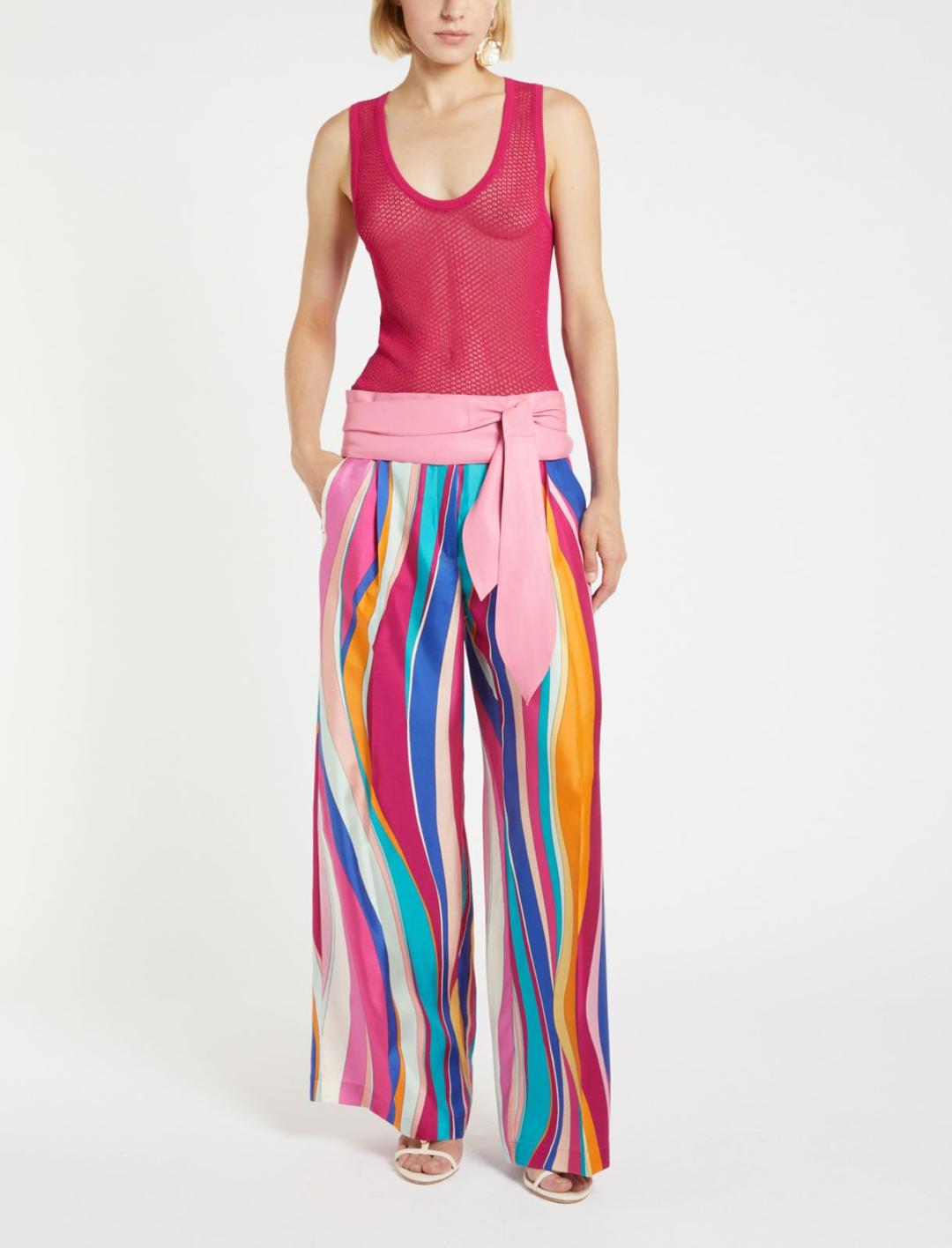 Pantalone dritto in seta | Marella Pantalone dritto in seta - 1 | Marella
