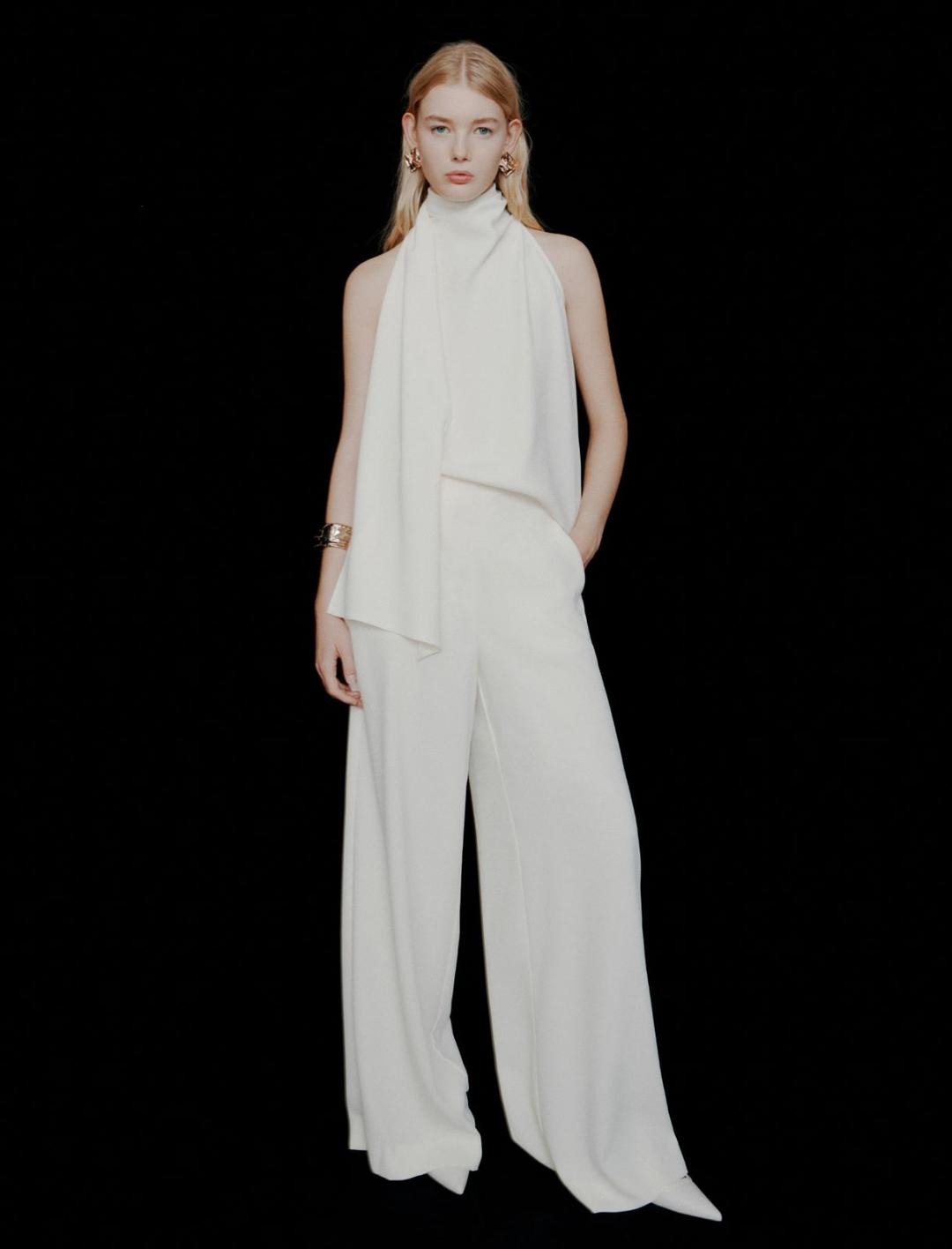 Top all'americana in envers satin | Marella Top all'americana in envers satin | Marella