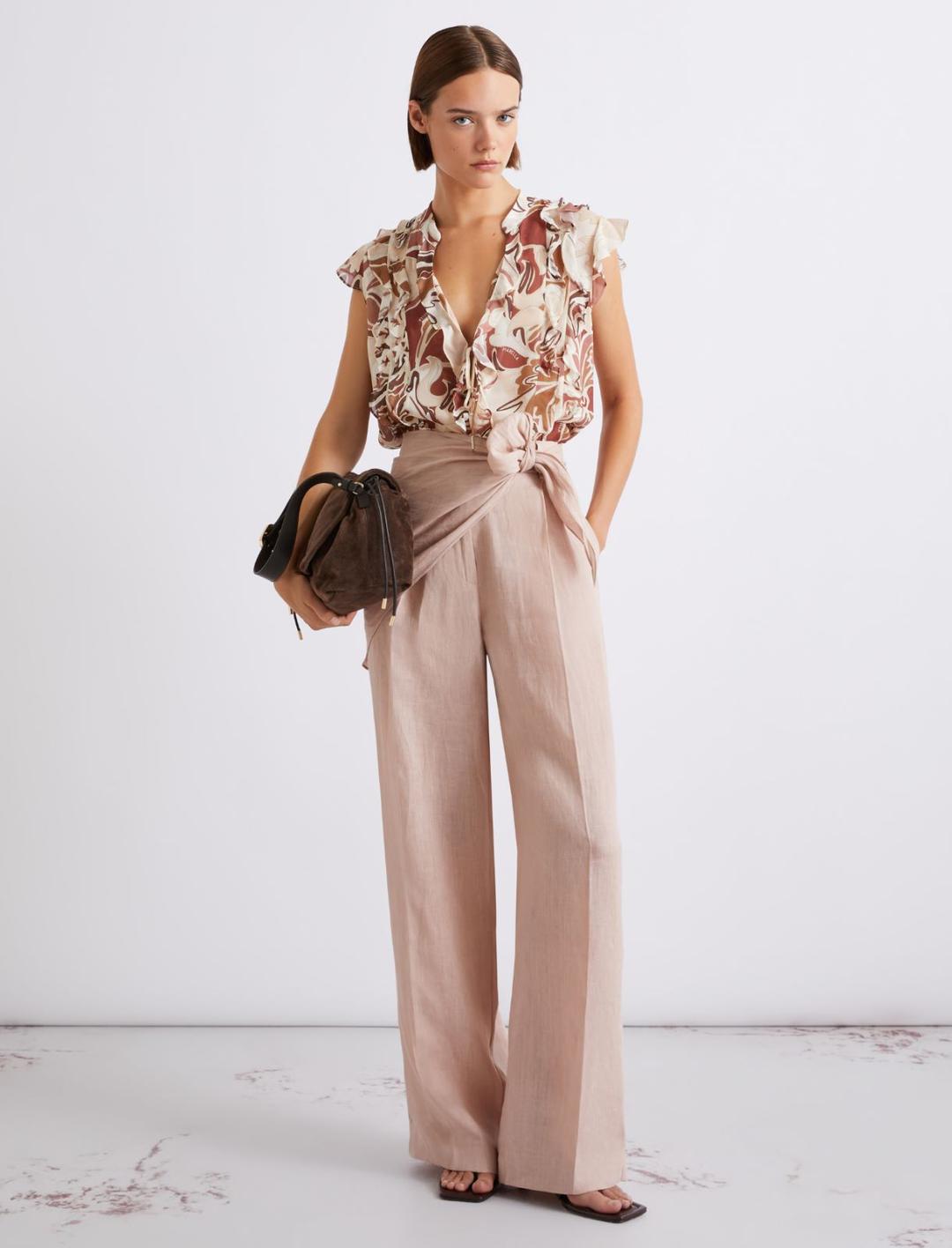 Top in georgette stampato | Marella Top in georgette stampato - 2 | Marella