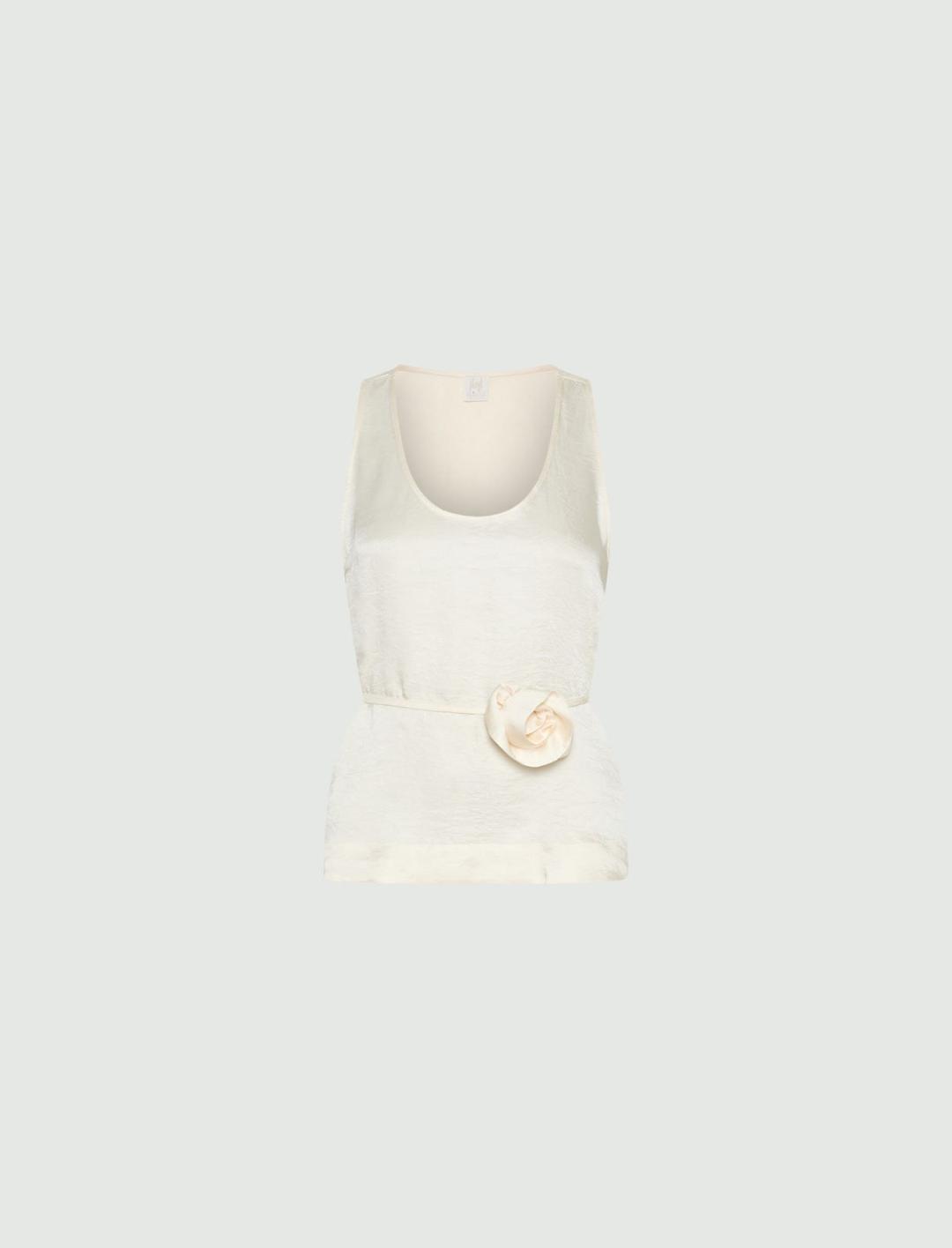 Top con fiore abbinato | Marella Top con fiore abbinato - 1 | Marella