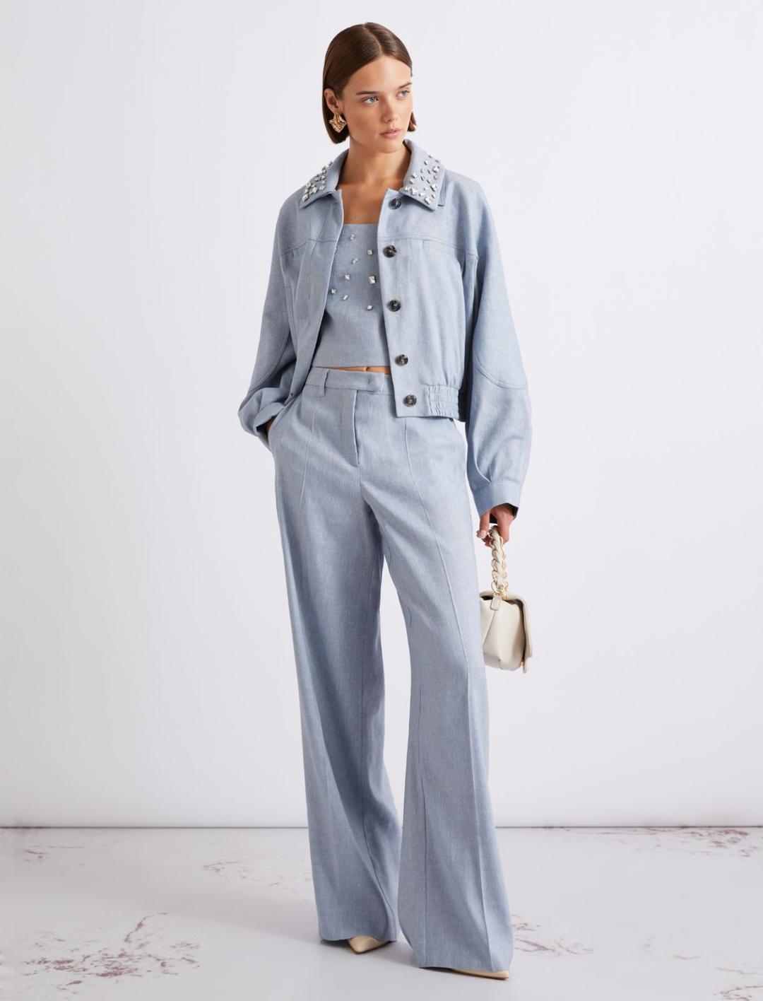 Top in lino e viscosa stretch | Marella Top in lino e viscosa stretch - 2 | Marella