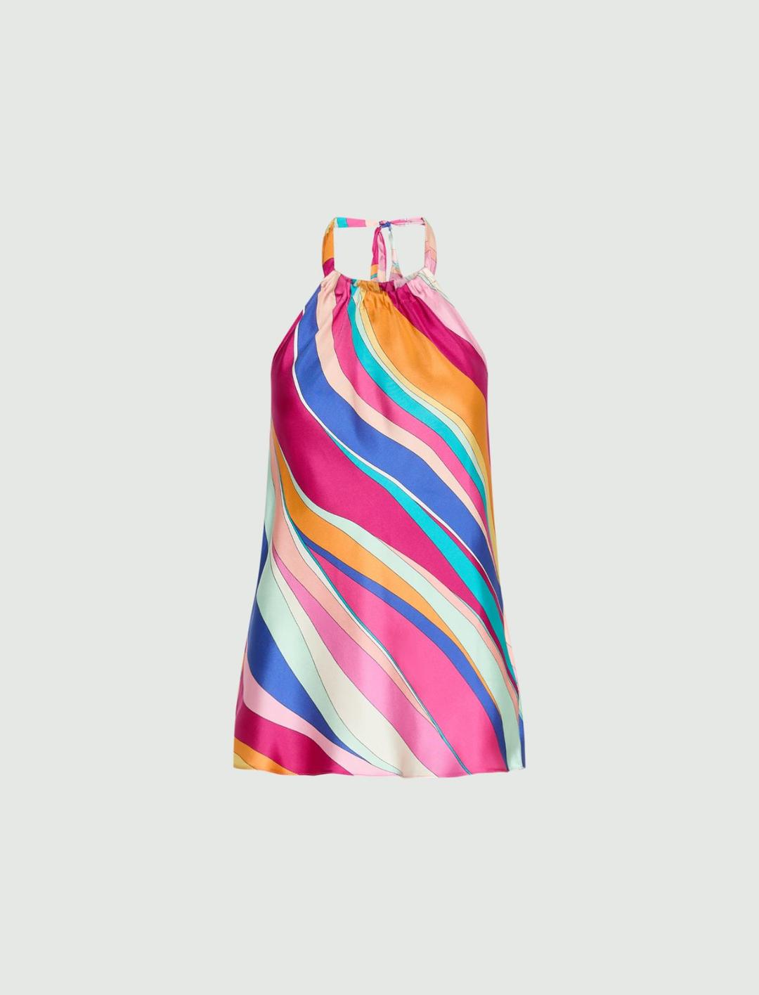 Top in seta con scollo all'americana | Marella Top in seta con scollo all'americana - 1 | Marella