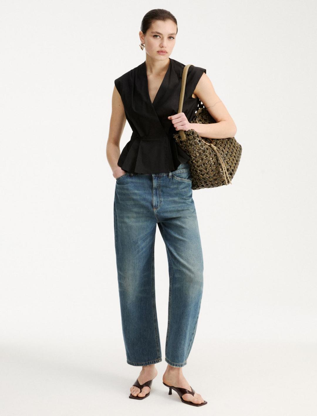 Top smanicato in popeline | Marella Top smanicato in popeline - 2 | Marella