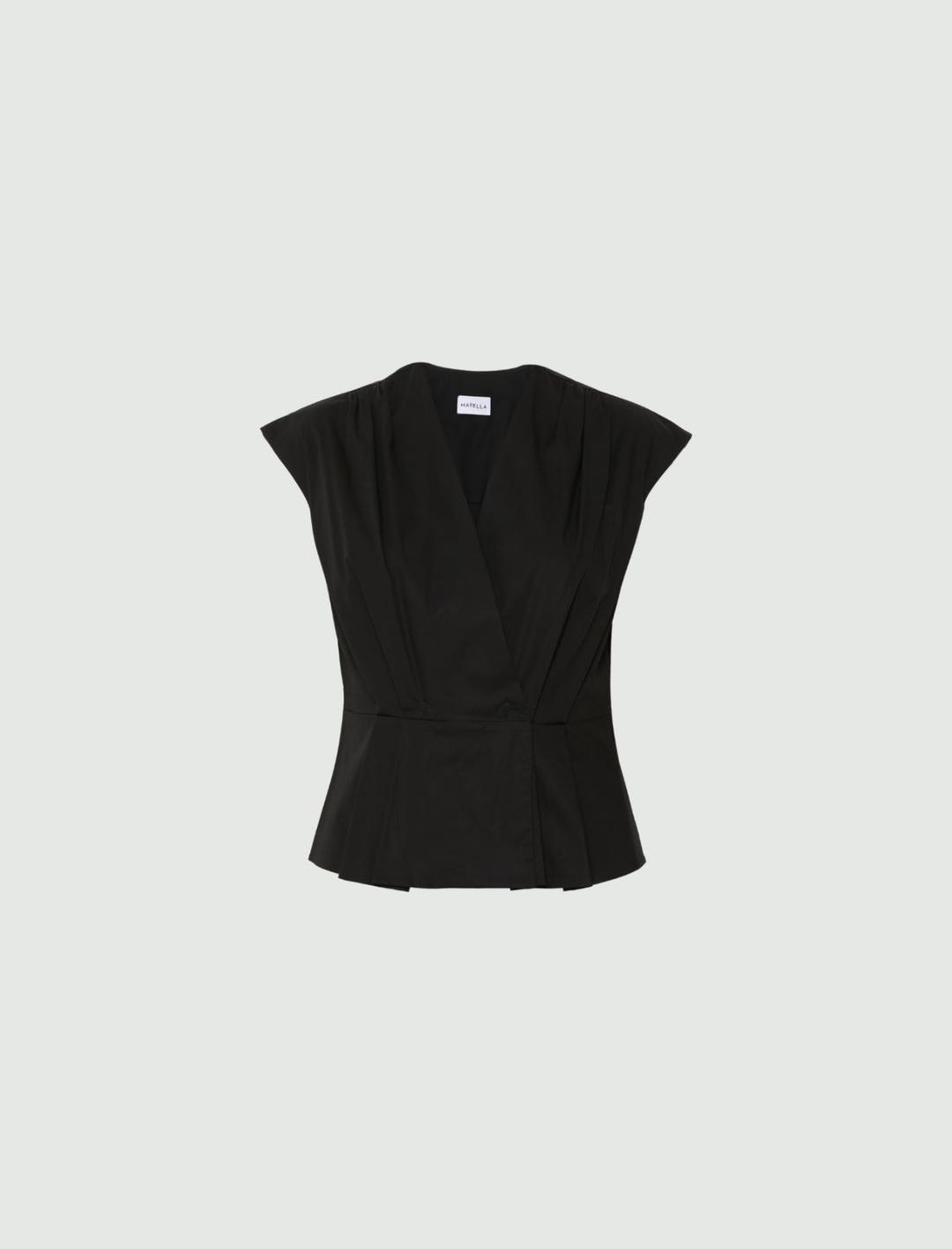 Top smanicato in popeline | Marella Top smanicato in popeline - 1 | Marella